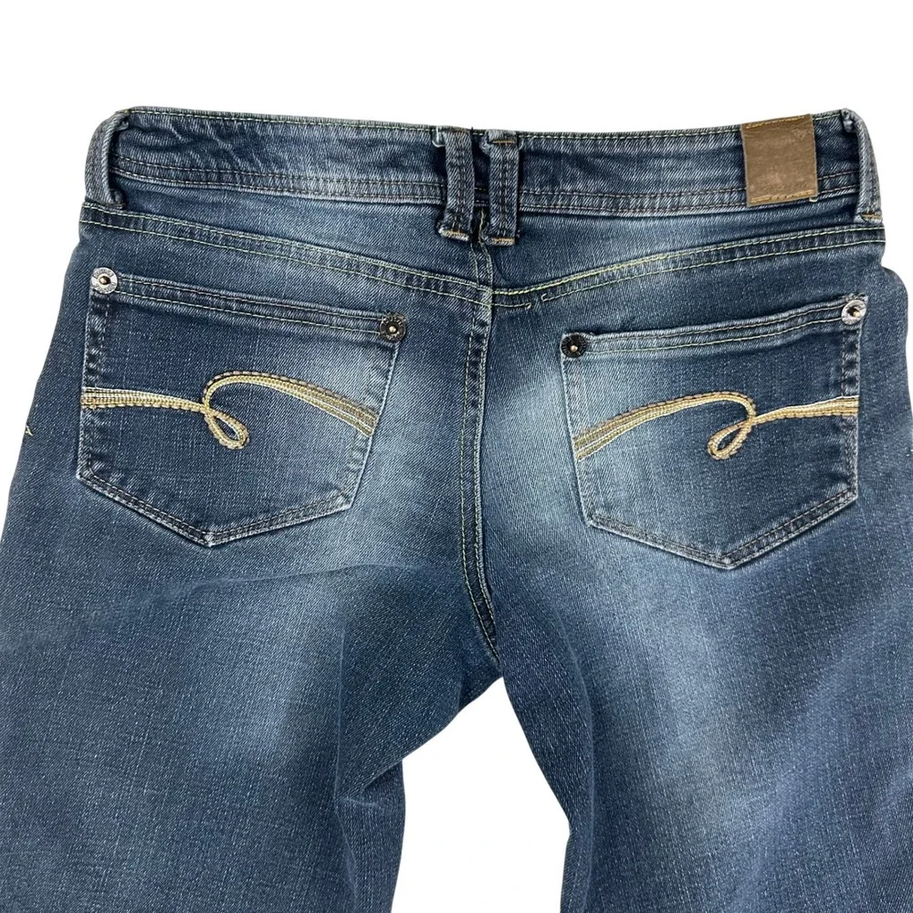Justice Girls Simply‎ Low Bootcut Jeans Dark Wash Size 12.5 Stretch Denim Y2K
